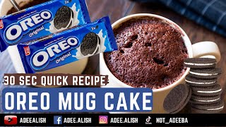 OREO Mug Cake in 30 Seconds  Viral TikTok Recipe  Adee amp Alish [upl. by Edbert923]