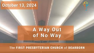 First Presbyterian Church of Dearborn  Sunday Sermon  October 13th 2024 [upl. by Aksehcnarf]