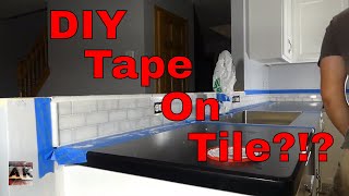 DIY Tile As Easy As Double Faced Tape [upl. by Jena116]