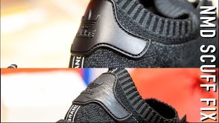 ADIDAS NMD PITCH BLACK SCUFF FIX [upl. by Kilam]