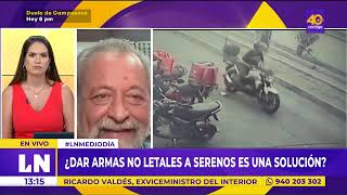 ¿Dar armas no letales a los serenos es una solución Ricardo Valdés responde [upl. by Cirded]