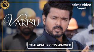 Varisu Tamil Thalapathy Vijay gets warned by Srikanth Scene Reaction  Vijay Rashmika  Exonite [upl. by Eizzil633]