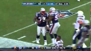 BSMSports 325 lbs of Vince Wilfork running for a touchdown after picking Rivers [upl. by Cardie918]