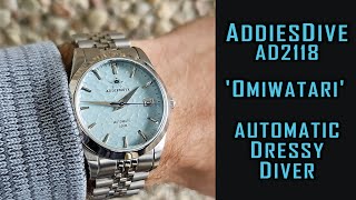 AddiesDive Omiwatari homage dressydiver AD2118 automatic watch review addiesdive gedmislaguna [upl. by Akiemahs317]