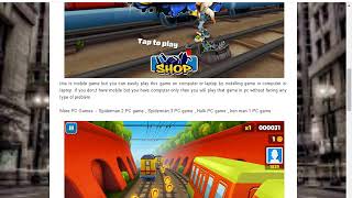 How To Download And Install Subway surfers on PC Free [upl. by Salangia870]