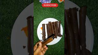 Homemade crispy chocolate wafer rolls recipepremix se wafer rollswaferrollytshorts shorts short [upl. by Peacock419]