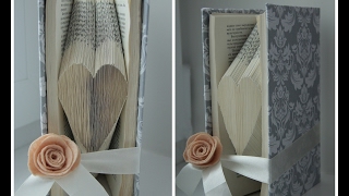 СЕРДЦЕ в книге Book folding art ПОДАРОК СВОИМИ РУКАМИ на день Святого Валентина DIY ВАЛЕНТИНКА [upl. by Eatnhoj30]