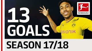 PierreEmerick Aubameyang  All Goals so far 201718 [upl. by Fernald]