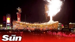 Beijing Winter Olympics kickstarts with AMAZING fireworks display [upl. by Aeynod]