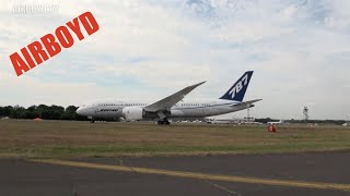 Boeing 787 Takeoff Farnborough Airshow [upl. by Murage410]