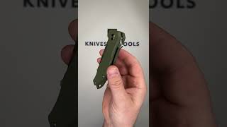 QSP Knife Raven QS122 B1 D2 Green G10 pocket knife [upl. by Atinauj]