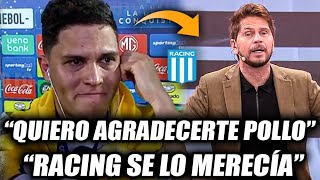 😱LAS EMOCIONANTES PALABRAS DE QUINTERO PARA EL POLLO VIGNOLO  EL AGRADECIMIENTO A RACING🔵⚪️ [upl. by Laehcimaj]