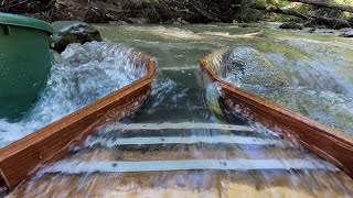 Gold Hours ⏳️ Alluvial Fan SluiceBox sands of time goldprospecting [upl. by Hobbie]