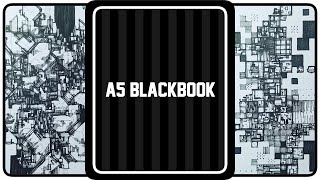 A5 Blackbook Episode 38 drawing pen sketch asmr [upl. by Nosahc]