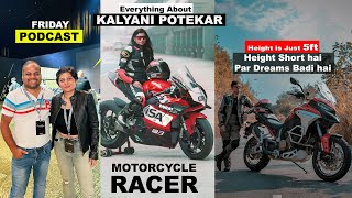 Kalyani Potekar  5ft Short Rider Riding Big BIKES  BuluBiker Podcast 4 [upl. by Nortal]