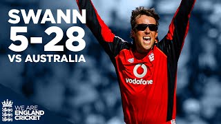 Relentless Graeme Swann Takes 528  England v Australia Throwback  England Cricket [upl. by Delainey]