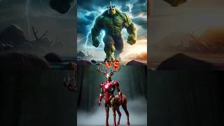 Ironman But Deer vs Hulk But Rhinoceros vsvenom mammoth fin fam foom and etc shortsfeed [upl. by Esinek]