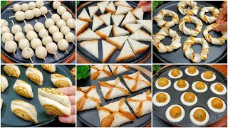 12 Easy Snacks Recipe  New Recipe  Crispy Snacks Recipe  Evening Snacks RecipeBread Snacks [upl. by Tnemelc336]