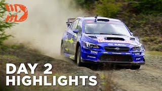 DirtFish Olympus Rally Action  Highlights from Day 2 [upl. by Riabuz381]