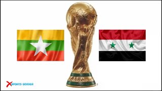 MYANMAR vs SIRIA  Qualificazioni Mondiali AFC  diretta live streaming [upl. by Derek]