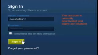 This account is currently deactivated and logins are disabled [upl. by Calie597]