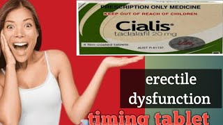 how and when to take cialis tadalafil  tablet  erectile dysfunction treatment best timing tablet [upl. by Adnelg]