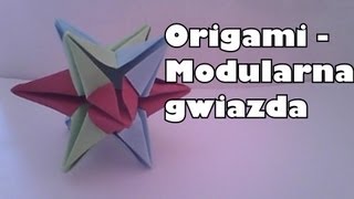 Origami  Modularna gwiazda LINK DO NOWEJ WERSJI W OPISIE [upl. by Lek]