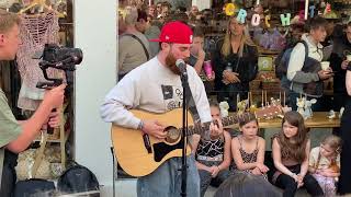 Lose It All Sam Tompkins back to his roots Busking with a huge crowd singing along Epic Moment [upl. by Eve]