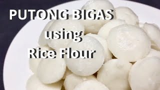 Putong Bigas using Rice Flour recipe  How to make Putong Bigas  Puto Calasiao [upl. by Nerissa683]