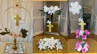 Baptism Centerpieces DIYChristening religious centerpieces [upl. by Anselme]