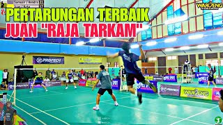 Bang SAMOSIR Jadi Ancaman RAJA TARKAM JUAN  Saling Serbu Smash di Tarung Bebas Badminton IBU KOTA [upl. by Esinaj]