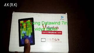 Datawind 7in tablet vidya not powerful Educational tablet unboxing [upl. by Asselem]