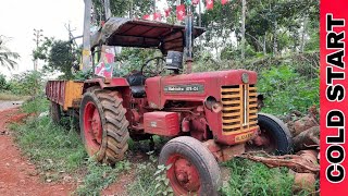 COLD STARTING MAHINDRA TRACTOR 475DI AFTER 8 YEARS AND REVIEW [upl. by Sjoberg]