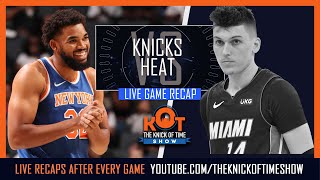 Knickss KAT Dominates Heat with 44 Points In WIn  Knicks Vs Heat Live Postgame [upl. by Yadahs]