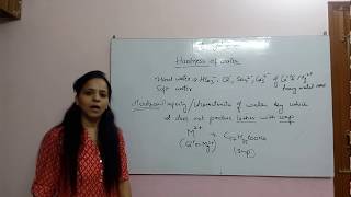 hardness of water lecture 1 by ANU SAMBYAL [upl. by Elgar847]