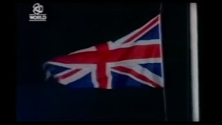 God Save The Queen  Hymne National du RoyaumeUni Royal SaluteFlag Lowering Hong Kong [upl. by Nat]