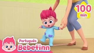 Primeiros Passos do Bebê 👶  Andando Andando   Completo  Bebefinn em Português  Canções Infantis [upl. by Rolf]