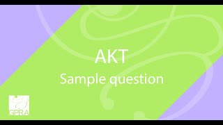 RACGP AKT sample question 1 [upl. by Arodoet]