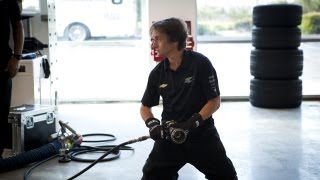 Richard Hammond Changes IndyCar Tire  CRASH COURSE Sneak Peek NEW BBC America [upl. by Annohs]