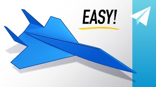 How to Make an EASY SU57 Paper Jet that Flies REALLY Well — Paper Airplane Tutorial [upl. by Adnaloj]