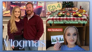 The Northcutt’s Vlogmas🎄 Ep 4  Our Annual Christmas Party 🎊  New Eyeshadow  2023 [upl. by Anirtac343]