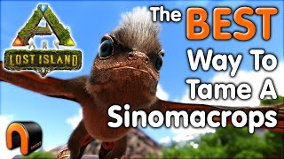 ARK How To TAME A SINOMACROPS In Real Time Step By Step ARK [upl. by Ulphiah179]