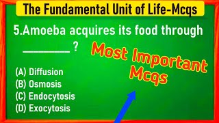 The Fundamental Unit of Life Class 9 MCQs Questions with Answers [upl. by Gemoets558]