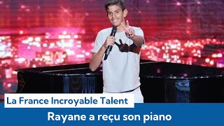 La France a un incroyable Talent  promesse tenu  Rayane reçoit son piano de la part des jurés [upl. by Ecienaj376]