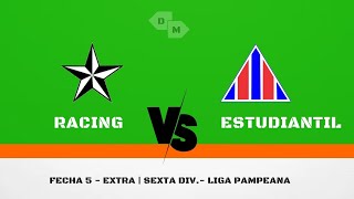 LPF  Inferiores  Torneo extra 2024 6ta div Fecha 5 Racing 1 vs 1 Estudiantil [upl. by Edge]