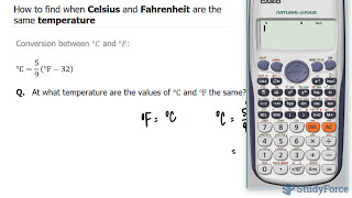 📚 How to find when Celsius and Fahrenheit are the same temperature [upl. by Mohn180]