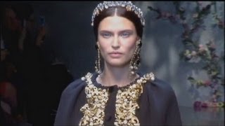 euronews le mag  Dolce e Gabbana Armani Morello ultimi fuochi a Milano Moda Donna [upl. by Olifoet219]