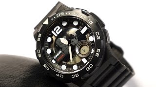 Casio AEQ100W1AV 3D Dial Watch [upl. by Jarvey800]