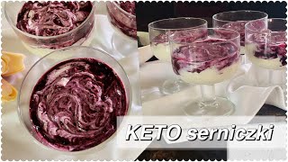 KETO serniczki z JAGODAMI 🫐 bez pieczenia w 7 minut  pełen antyoksydantów i witamin ZDROWY DESER [upl. by Suanne]