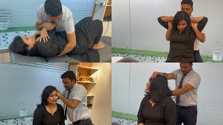 Open Her Tight Muscle Body Stiffness Back Pain Relief with Chiropractic Treatment  DrHarish Grover [upl. by Ydnyc]